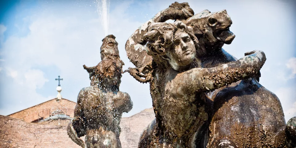 Fuente de la Piazza della Repubblica de Roma