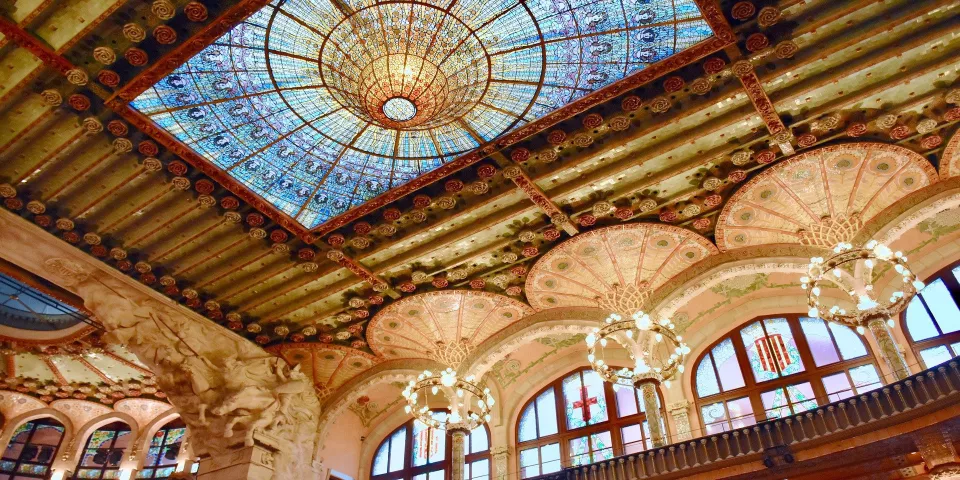 Sala de conciertos en el Palau de la Música Catalana - Palau de la Música Catalana de Barcelona - Qué ver en Barcelona - Guía de Viajes Barcelona - Buendía Tours