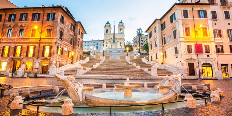 Vista de la Plaza España de Roma - Plaza España de Roma - Qué ver en Roma - Guía de Viajes Roma - Buendía Tours